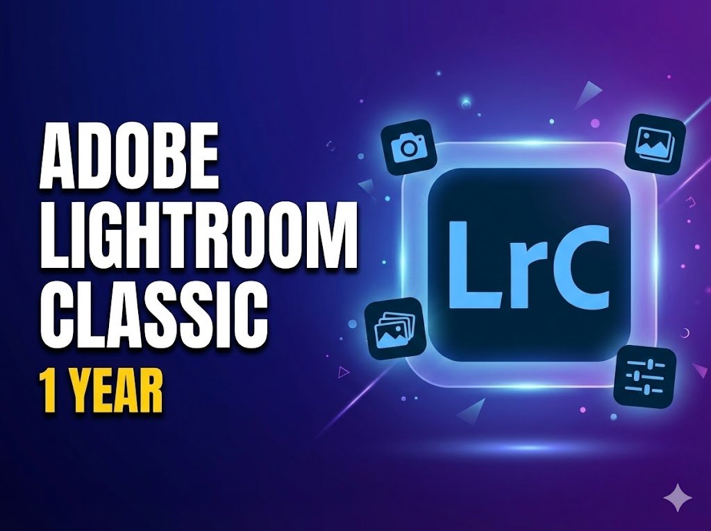 Adobe Lightroom Classic – 1 Year Official Subscription (Personal Email Activation)